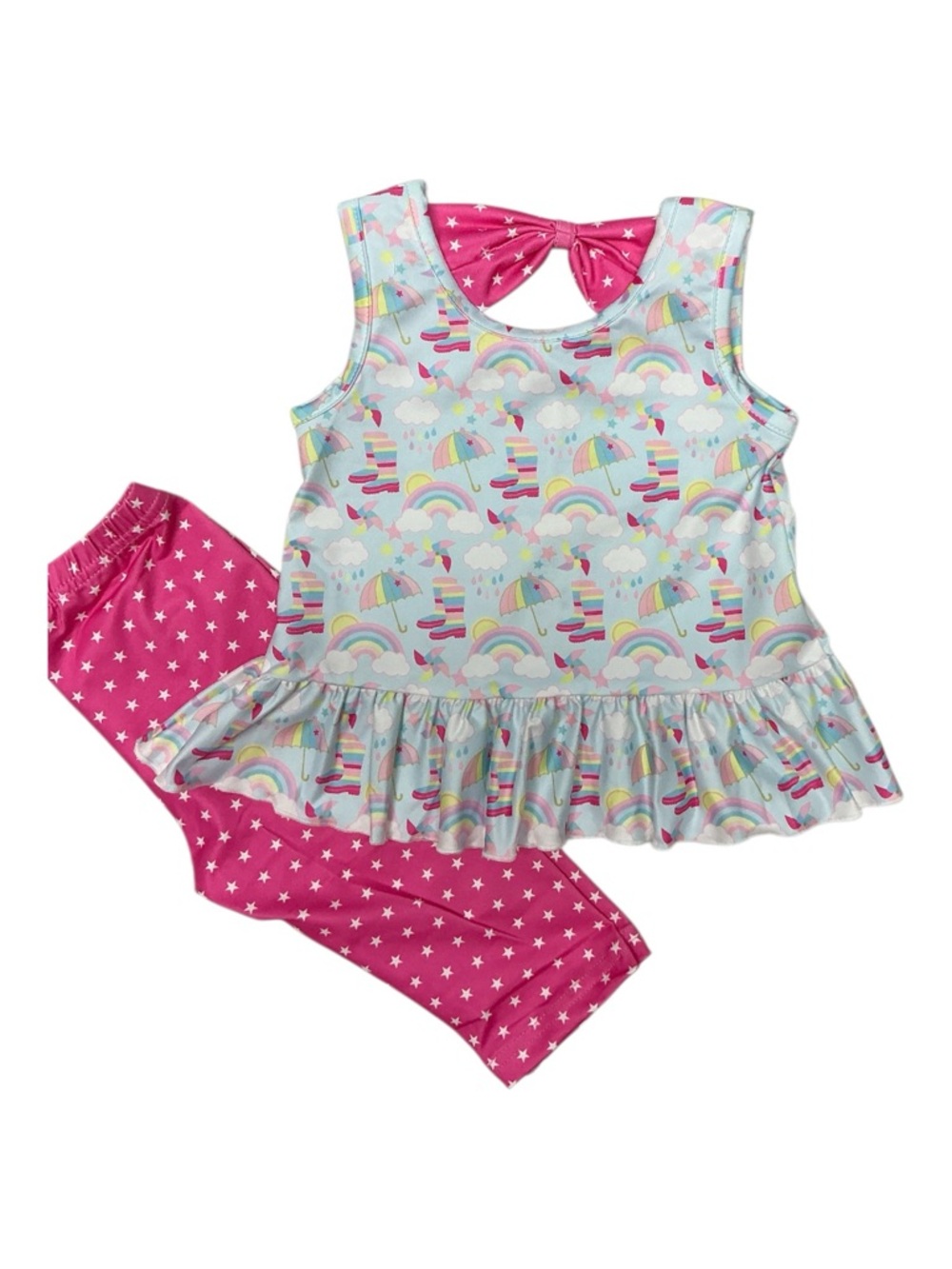 Pete + Lucy - NWT - Rainbow Showers 2 Piece Set 3T